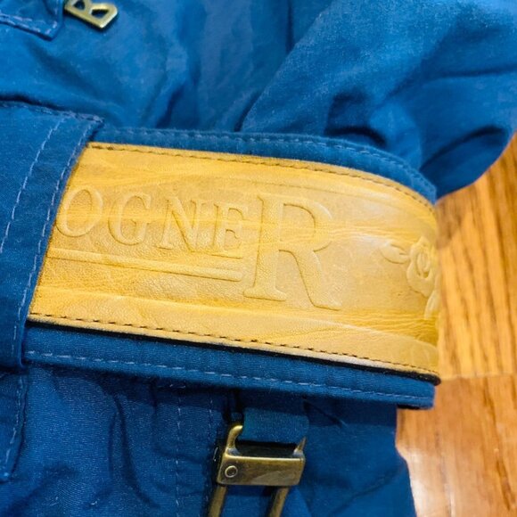 Vintage 80s 90s Ski Suit One piece Snowsuit BOGNER Apres Snow Blue Womens 16 - Picture 9 of 13